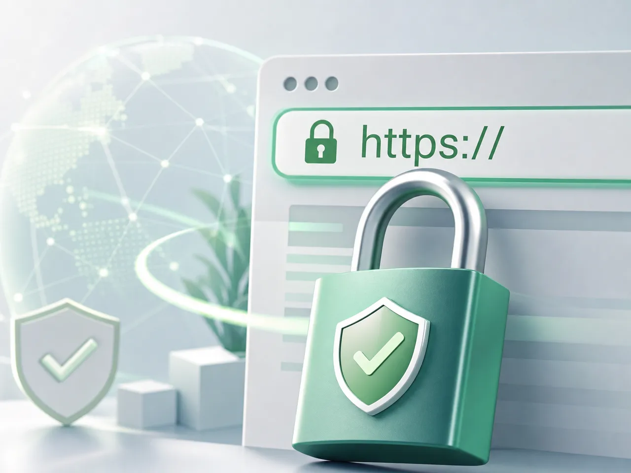 Адрес HTTPS с закрытым замком